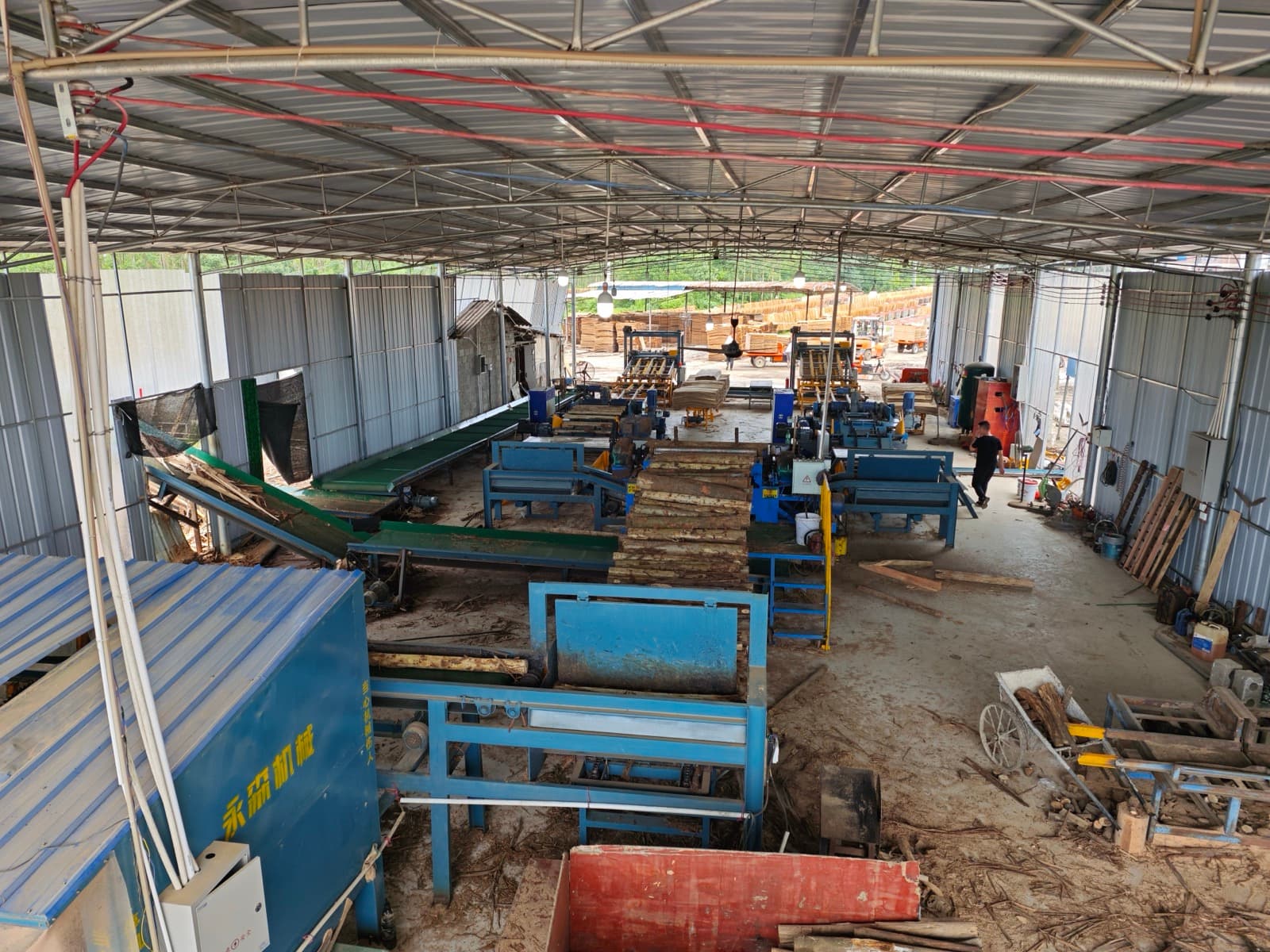 Tengsen wood veneer plant full‑line solution, on site